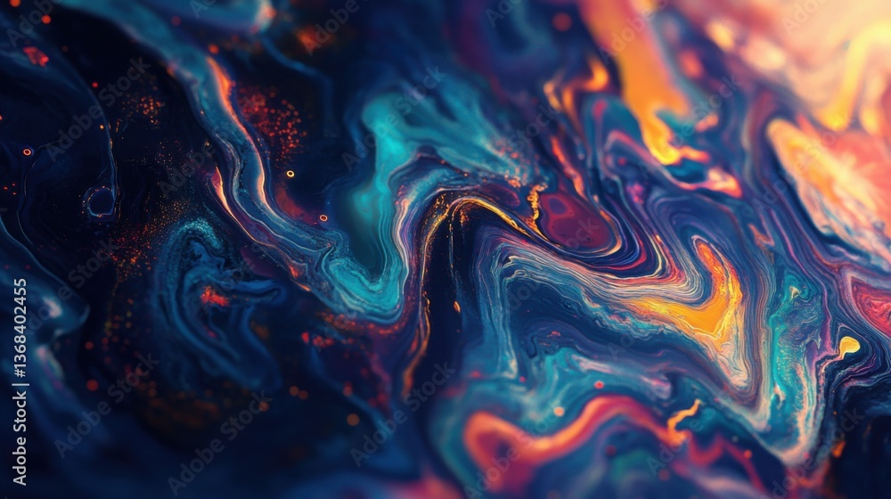 Aufkleber generative abstract art nfts use blockchain smart contracts to evolve