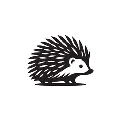 hedgehog vector illustration © Authay