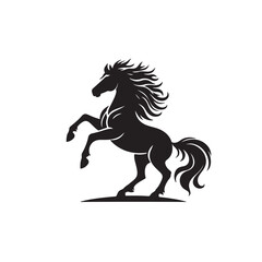 horse silhouette vector illustration