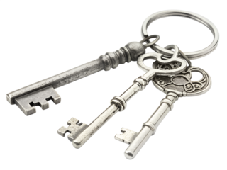 key on white background