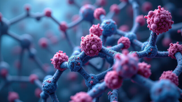 Close-up view of a Nicotinamide Adenine Dinucleotide molecule, highlighting its structure.