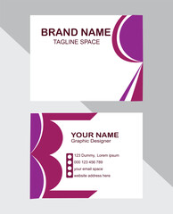 Naklejka premium Modern business card design professional style vector