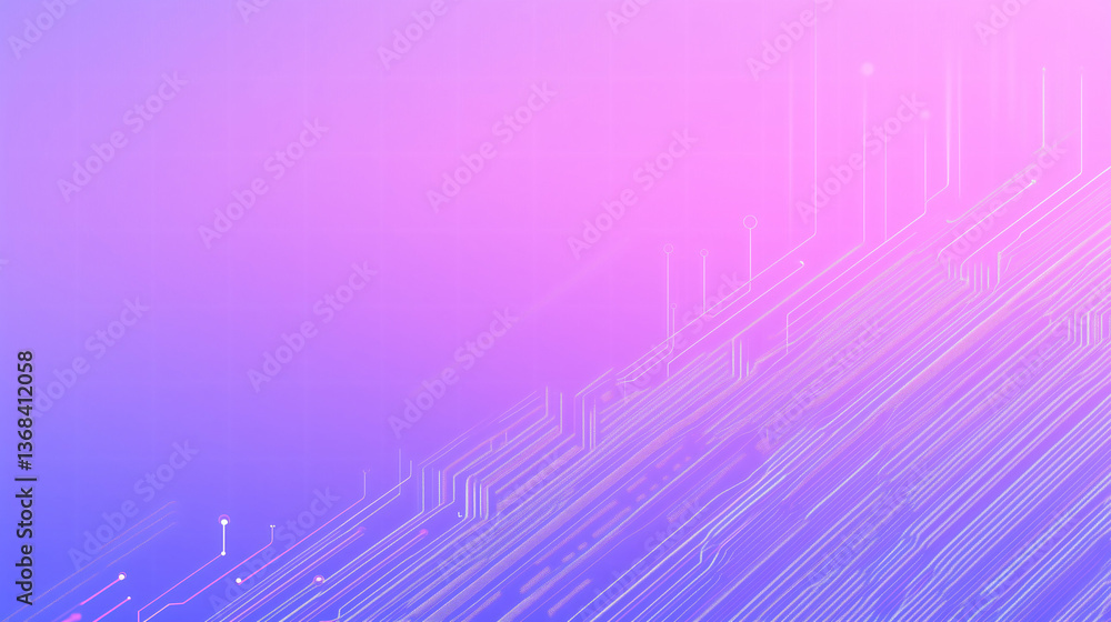 Poster circuitry in gradient: a dynamic depiction of complex circuitry bathed in an ethereal gradient of co
