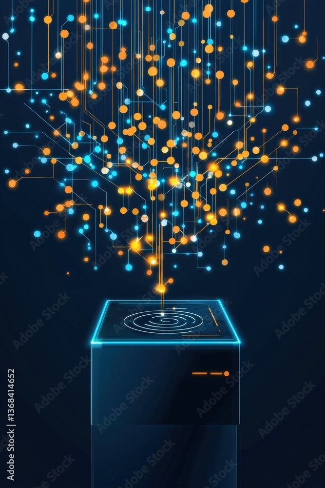 Aufkleber voting data stream merging with biometric authentication hologram