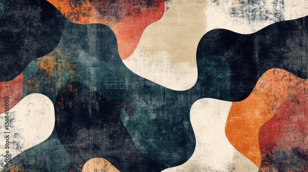 Poster Muted abstract patterns enhance usability without distracting from content