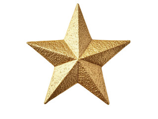 Golden star decoration suitable for various events, cut out
