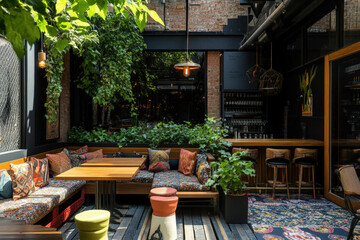 Obraz premium The London Pub Chronicles: Immerse Yourself in a Timeworn Sanctuary Celebrating Artisanal Brews, Lively Banter, and the Storied Past of England’s Vibrant Capital.