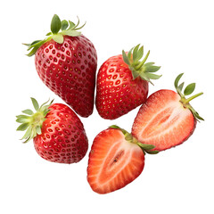 strawberry isolated on transparent background