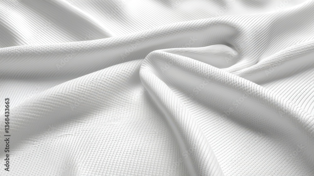 Poster white fabric texture background, smooth, clean canvas for design projects smooth