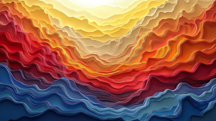 Beautifully crafted paper art showcasing nature's elements, including intricate paper flowers, trees, and animals, brought to life with delicate layers and vibrant colors. The art evokes a sense 