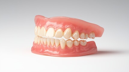 Obraz premium Dental model illustrates missing tooth, importance of oral hygiene and care