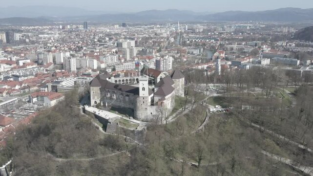 aerial view of the city of Ljublana