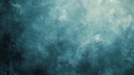 Fototapeta premium Textured Teal Background with Abstract Artistic Paint Strokes and Moody Tones