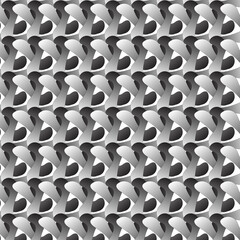 abstract seamless geometric floral black and white pattern mandala background