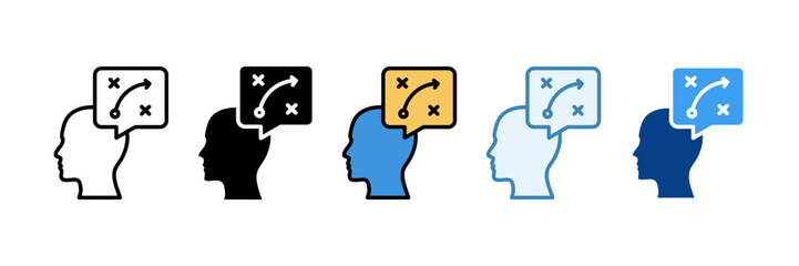 Strategic Thinking  Icon Set Multiple Style Collection