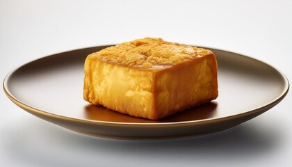 Delectable Toast: A single, perfectly toasted slice of bread, golden brown and inviting, sits elegantly on a stylish plate, a visual feast for the senses.