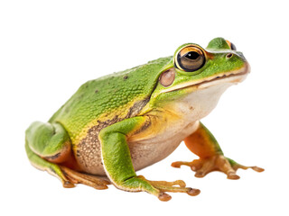 Fototapeta premium a frog isolated on white background, PNG.