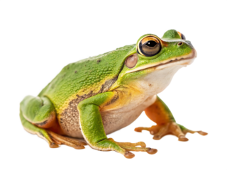 a frog isolated on white background,  PNG.