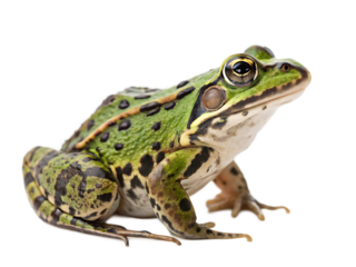 a frog isolated on white background,  PNG.