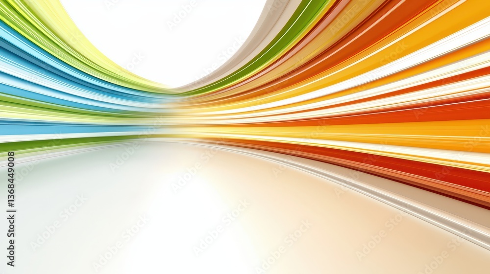 Aufkleber dynamic colorful lines abstract background, vibrant hues and creative patterns for modern design