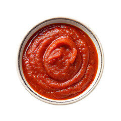 canned tomato sauce on transparent background
