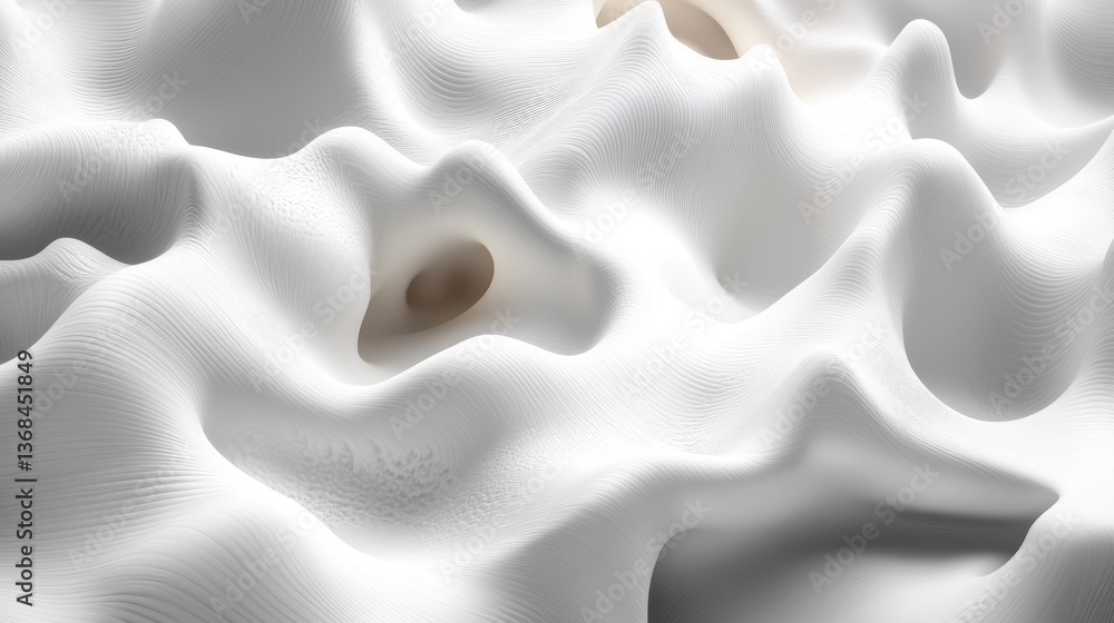 Aufkleber unique white surface featuring numerous small holes creating an intriguing texture against a minimal