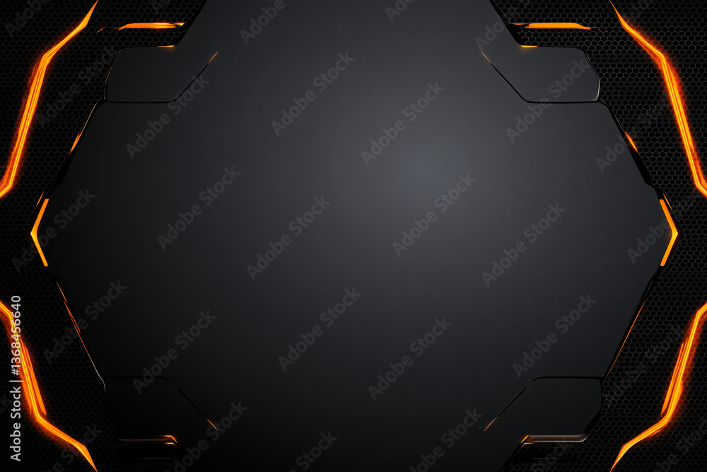 Poster abstract tech hexagon background: a sleek and modern abstract background featuring a geometric desig