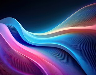 stylish minimalist abstract design featuring smooth, flowing gradients in neon and pastel tones. with fluid, wavy texture with soft lighting and a modern futuristic aesthetic