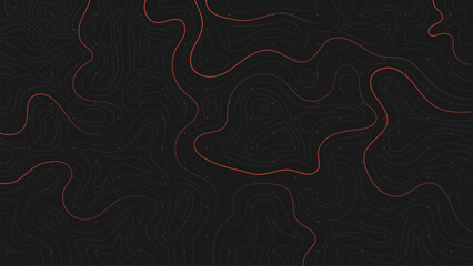 Abstract liquid linear topographic dark background