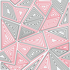 Abstract seamless pattern geometric mosaic thin lines endless texture