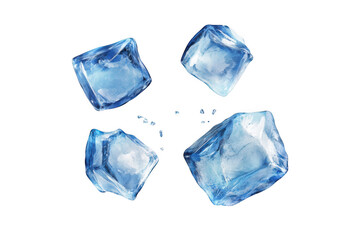 Fototapeta premium Isolated ice cubes