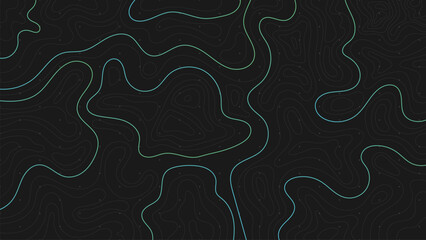 Abstract toporgraphic map style gradient dark stylish background
