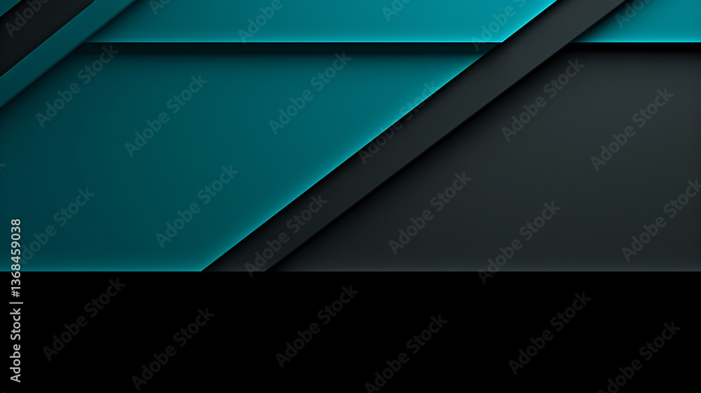 Poster A sleek, minimalistic background with a bold contrast of green and black gradient for web technology banners.