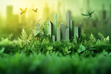 Infographic on the impact of technology on the environment, emphasizing both positive innovations and negative effects