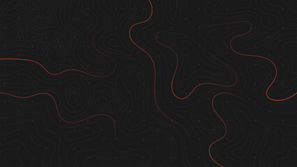 Linear abstract map style dark background