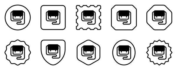 Editable sling bag vector icon. Clothing, fashion, apparel. Part of a big icon set family. Perfect for web and app interfaces, presentations, infographics, etc