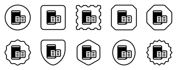 Editable e-book reader app vector icon. Online learning, course, tutorial. Part of a big icon set family. Perfect for web and app interfaces, presentations, infographics, etc