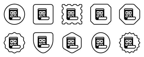 Editable design wireframe vector icon. Part of a big icon set family. Perfect for web and app interfaces, presentations, infographics, etc