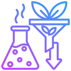 Energy and Natural Resources  Icon Symbol Outline Gradient