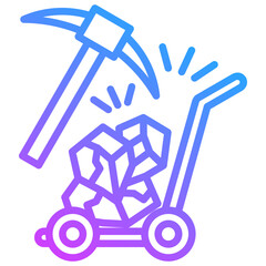 Energy and Natural Resources  Icon Symbol Outline Gradient