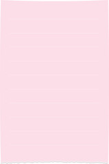 Cute pastel paper note