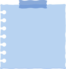 Cute pastel paper note