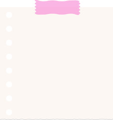 Obraz premium Cute Note Paper with Tape