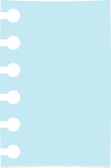 Cute Blue Paper Note