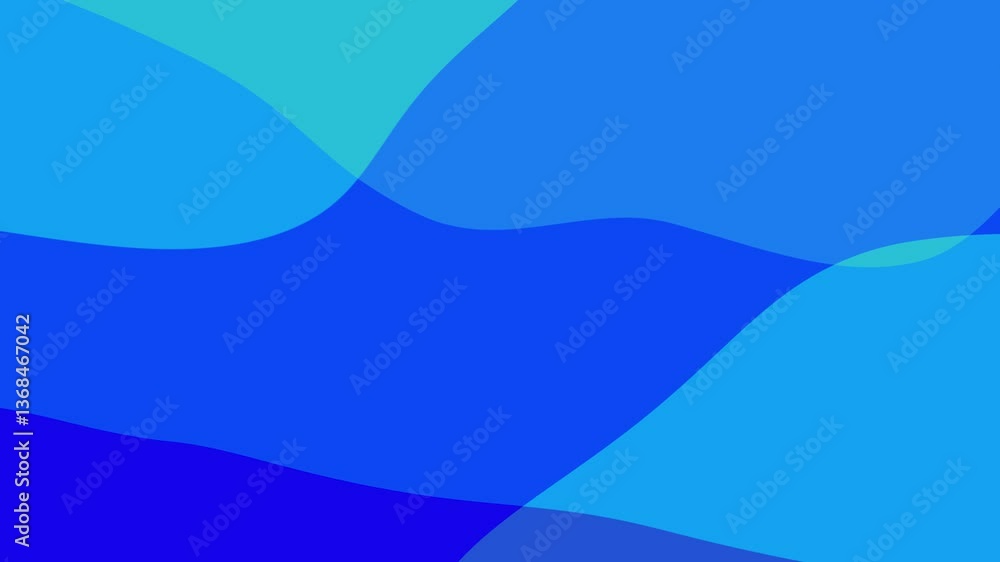 Poster colorful abstract wavy background loop animation vibrant 3d motion graphics with smooth curved shape