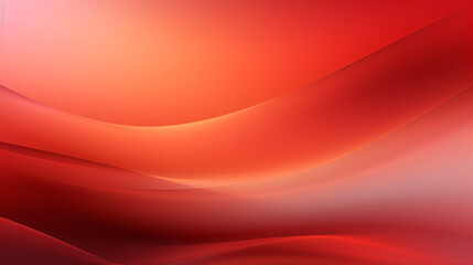 Obraz premium Abstract colorful red gradient background with fully blurred curves and waves, ideal for high-tech presentations.