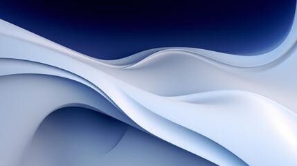 Fototapeta premium Abstract 3D-rendered white background with soft lighting and shadows, ideal for web technology display banners.