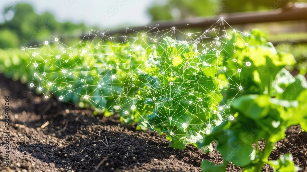 Poster innovative agricultural technology with ai integration in sustainable farming practices for enhanced