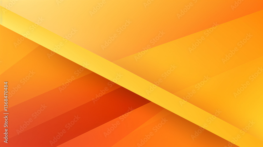 Fototapete An abstract yellow and orange background with a diagonal line, perfect for high-tech web presentations.

