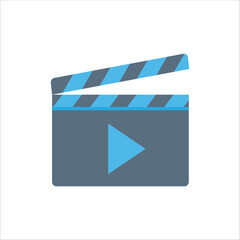 movie clapper board vector illustration